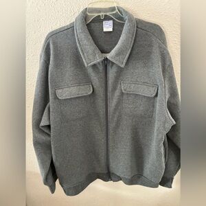 Haband Casual Joe Full Zip Front Sweatshirt Jacket